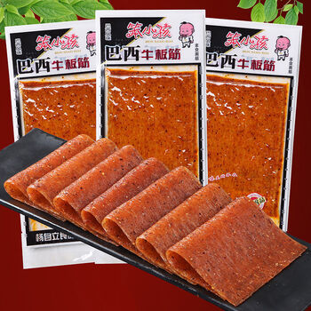笨小孩巴西牛板筋辣条约24g袋辣片8090后校园怀旧面筋公零食品巴西牛