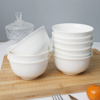 颜来景德镇陶瓷碗碟套装新中式米饭碗组合家用吃饭简约碗具可微波碗盘