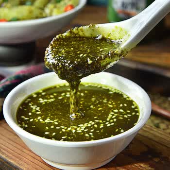 麻辣烫蘸料麻椒油凉拌菜调料拌面酱料批发青花椒酱210g一瓶无铅玻璃瓶