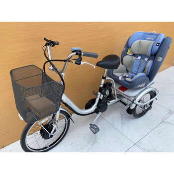 2022新款日本不倒翁三轮自行车 全本三轮助力车日系自行车内三速不倒