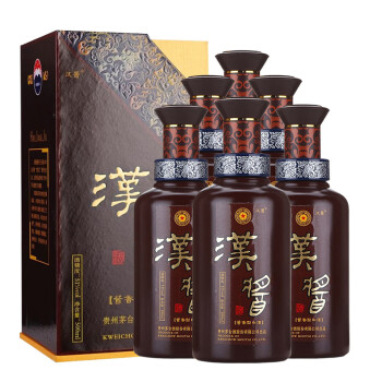 贵州茅台酒股份有限公司出品 汉酱酒51度 500ml*6瓶 酱香型白酒礼盒