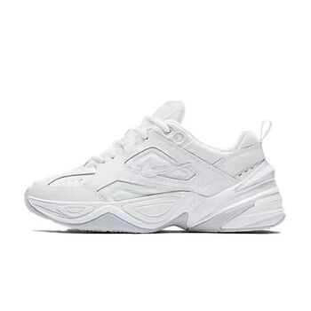 老爹鞋纯原复古男女休闲运动跑步鞋ins百搭情侣学生增高鞋 m2k-纯白