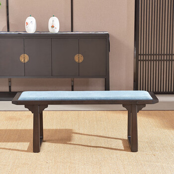 日月与卿新中式长条凳新中式长椅长凳实木长椅凳子餐厅长板凳椅子家用