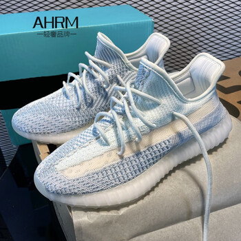 男350灰珍珠官网夏季男鞋莆田纯原版潮流百搭休闲运动鞋子冰蓝天使39