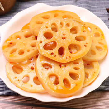 香辣卤味素食开袋即食整箱下饭菜藕片金针菇网红 黑鸭卤藕26g*30包