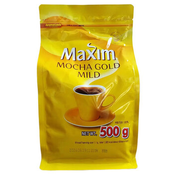 麦馨韩国进口麦馨摩卡速溶咖啡100条礼盒装摩卡味黑咖啡500克袋装