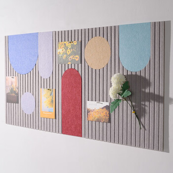 杏双几何组合毛毡墙贴ins风照片墙免打孔软木板照片墙留言板公告栏