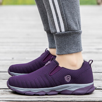 足力健健步鞋老人鞋女鞋中老年一脚蹬妈妈鞋运动鞋舒适老人鞋轻便