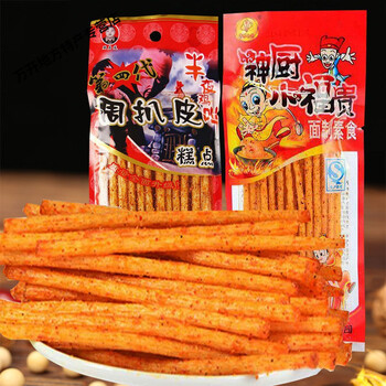 神厨小福贵周扒皮辣条8090怀旧重庆小吃麻辣儿时零食辣条 周扒皮 50包