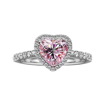 铭闽齐司礼戒指光与夜之恋查理苏周边新款潮网红轻奢小众精致爱心粉钻