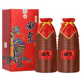 酒鬼酒52度湘泉乡恋馥郁香型白酒500ml2瓶