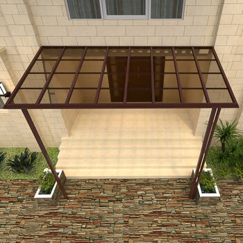 爱墅嘉别墅户外铝合金雨棚遮阳棚庭院棚子家用露台棚阳台遮雨阳棚咖啡