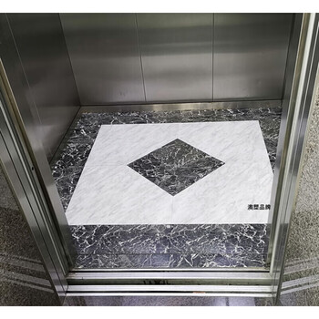 定制凯畅电梯轿厢地板pvc无缝拼接仿大理石纹石塑垫加厚耐磨真品滑