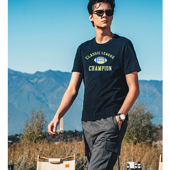 茵宝(umbro)umbro茵宝夏季短袖t恤男日系简约纯棉重磅体恤宽松潮流