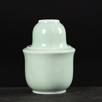 温酒器烫酒壶家用陶瓷温酒壶暖酒热酒壶老式酒具套装黄酒二两酒器青瓷