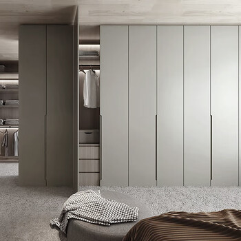 缦宛木 梵禾现代简约整体卧室衣橱衣帽间走入式衣柜定制全屋整家定制