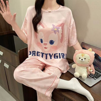 虔生缘chansunrun睡衣女生春秋天夏季居家服少女高中生初中学生外穿