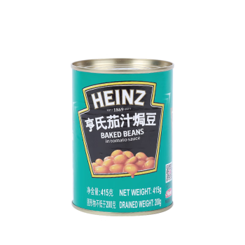 亨氏(Heinz) 罐頭 茄汁焗豆 早餐蕓豆罐頭 415g 卡夫亨氏出品