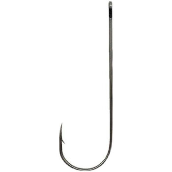 热奥阿伯丁管付带圈孔长柄高碳钢有倒刺活饵钩子散装