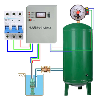 家用家用220v三相380v微电脑自动智能水泵控制器无塔供水器压力罐开关