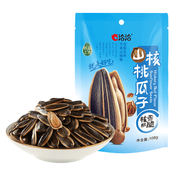 洽洽 山核桃瓜子108g*1袋 坚果炒货葵花籽大颗粒团购休闲零食小吃 山核桃瓜子108g*1袋核香酥脆