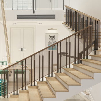 宝宝挡板家用楼梯安全防护网儿童防坠落阳台防护栏加密围栏免打孔