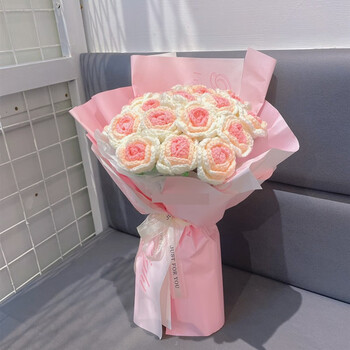 手工花束diy材料包仿真花钩针毛线编织花手工礼物送妈妈粉色花束材料包可做16 18朵 编织教程联系客服 图片价格品牌报价 京东 手工花束diy材料包仿真花钩针毛线编织花手工礼物送妈妈粉色花束材料包可做16 18朵 编织教程联系客服 图片价格品牌报价 京东