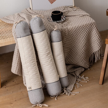 荞麦枕头 大凉山黑苦荞麦棉麻枕头学生 圆筒大号单个装