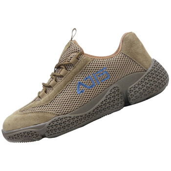 牛钢王 防砸防刺穿结实耐穿夏季透气劳保鞋 卡其色 45码