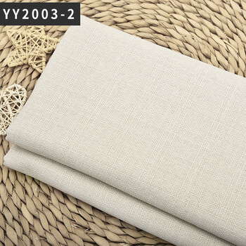素色麻布沙发布料粗布亚麻布料桌布软包硬包棉麻布料面料纯色米色