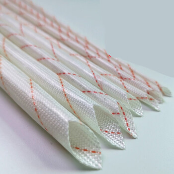 黄腊管绝缘套管加厚电工电线软管套线管阻燃管玻璃纤维高温黄蜡管靖浩