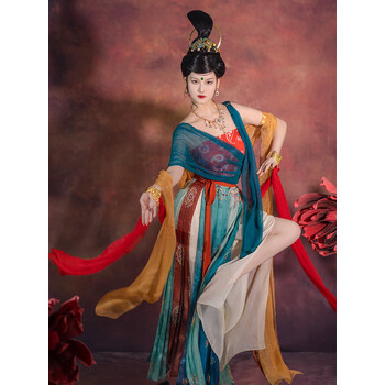 oiuo遇见胡旋汉服女中国风敦煌飞天古风飘逸仙气异域风古装 遇见胡旋