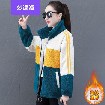 卫衣宽松开衫雪季梨型身材穿搭衣服女士加棉袄子成熟女人味时孔雀蓝m