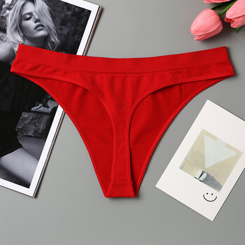 纪郁丁字裤女日常穿性感中腰运动健身内衣真人实拍tback无痕丁子t内裤