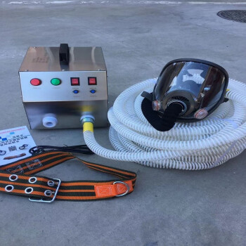 普达送风长管呼吸过滤防毒面具自吸式长管呼吸装置强制送风式呼吸器 双人送风长管呼吸器10米管