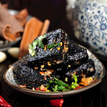 火宫殿臭豆腐熟胚12片装计量称重湖南长沙特色小吃臭干子袋装 臭干子