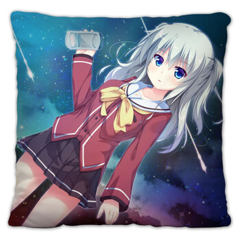 萌嘟拉友利奈绪夏洛特抱枕双面周边diy动漫卡通二次元周边男女生日