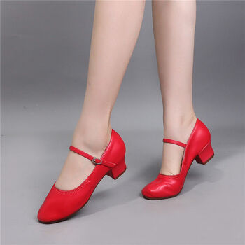 sudeebioy 广场舞鞋女舞蹈鞋 1111夏季银色舞蹈鞋女中跟软底牛筋底