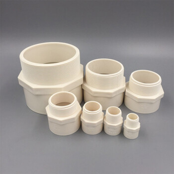 pvc给水管外牙直接螺纹直通外螺接头2011020