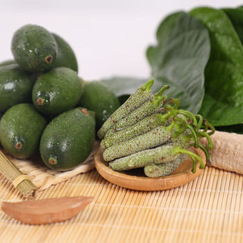 虎钢馋海南陵水新鲜生青槟榔果现摘现发带配料 3条荖籽250克槟榔 荖叶