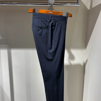 路卡迪龙男裤春夏【轻薄透气】弹力抗皱男士直筒休闲裤340221101 94蓝