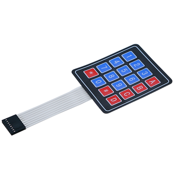 丢石头薄膜开关薄膜按键单片机扩展键盘344445矩阵键盘控制面板16键44