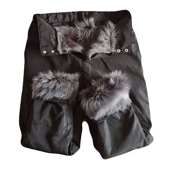 特战队防寒裤军羊剪绒皮毛一体皮裤真皮保暖羊皮内胆高腰棉裤羊毛裤男