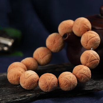 芈大福 尼泊尔三星凤眼龙眼菩提子麒麟眼原籽手持文玩佛珠精选正圆