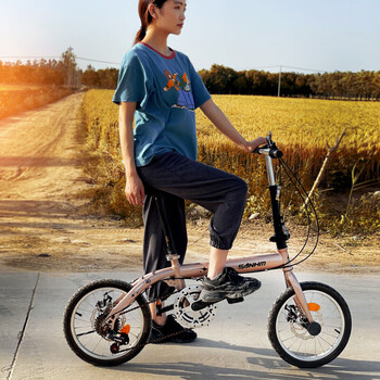 自行车成人通勤男女式男女士轻便大中小学生车标配单车16寸14寸折叠超