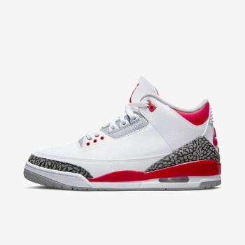 耐克 nike air jordan 3 aj喬3 火焰紅 白紅 男女同款復古 籃球鞋 dn