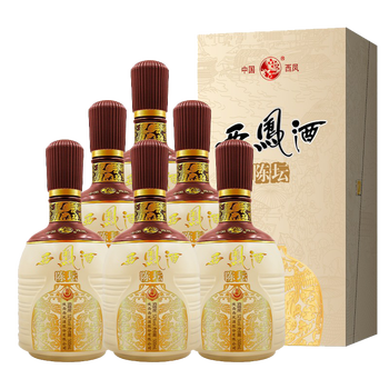 绵柔凤香型白酒 粮食酿造 商务用酒 送礼佳品 白酒整箱 52度 西凤陈坛