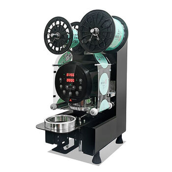 奥兰森商用全自动奶茶封口机早餐粥店豆浆封膜机智能封杯机9095纸塑