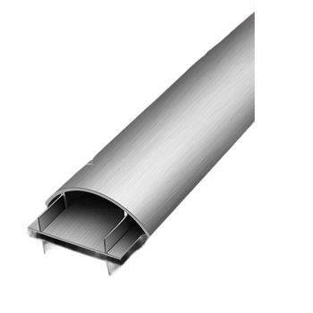 贝傅特铝合金线槽板明装耐踩半圆压线走线过线扣线槽弧形穿线板电线