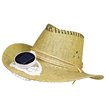 可充电带风扇的太阳能风扇帽子安全锂电池遮阳防晒钓鱼旅游伴侣男女大